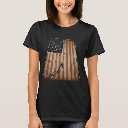 Amerikaanse vlaghockey t-shirt (Voorkant)