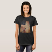 Amerikaanse vlaghockey t-shirt (Voorkant volledig)