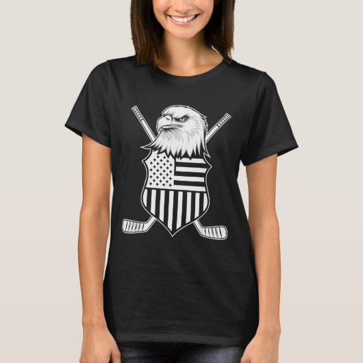 Amerikaanse Vlaghockey T-shirt (Voorkant)