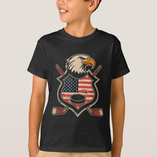Amerikaanse Vlaghockey T-shirt (Voorkant)