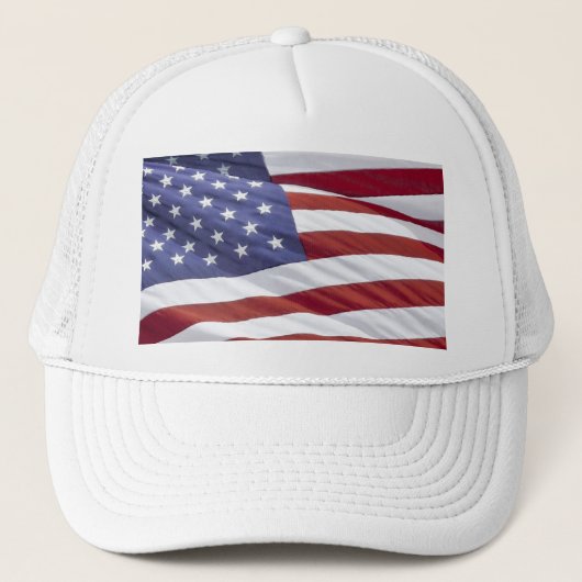 Amerikaanse vlaghoed trucker pet (Voorkant)