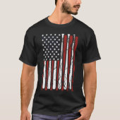  - amerikaanse vlaghonkbal op 4 juli t-shirt (Voorkant)