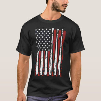  - amerikaanse vlaghonkbal op 4 juli t-shirt