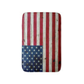 Amerikaanse vlaghout Rustiek, met kool-nood Badmat (Voorkant Verticaal)