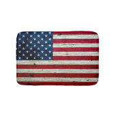 Amerikaanse vlaghout Rustiek, met kool-nood Badmat (Voorkant)