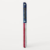 Amerikaanse vlaghout Rustiek, met kool-nood Case-Mate iPhone Case (Achterkant/links)