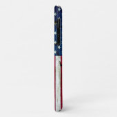 Amerikaanse vlaghout Rustiek, met kool-nood Case-Mate iPhone Case (Achterkant/links)