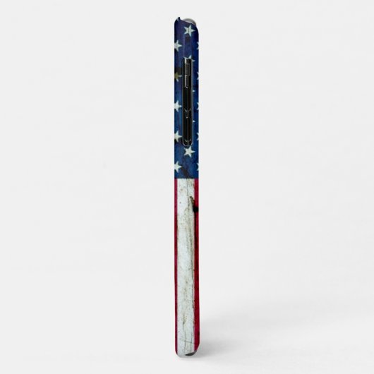Amerikaanse vlaghout Rustiek, met kool-nood Case-Mate iPhone Case (Achterkant/links)