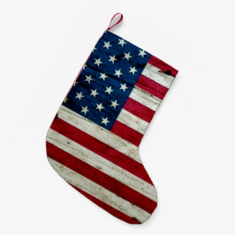 Amerikaanse vlaghout Rustiek, met kool-nood Kleine Kerstsok