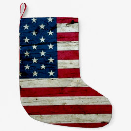 Amerikaanse vlaghout Rustiek, met kool-nood Kleine Kerstsok