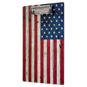 Amerikaanse vlaghout Rustiek, met kool-nood Klembord (Links)