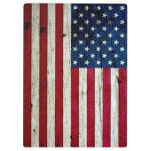 Amerikaanse vlaghout Rustiek, met kool-nood Klembord (Achterkant)