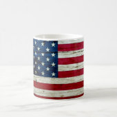 Amerikaanse vlaghout Rustiek, met kool-nood Koffiemok (Center)