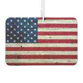 Amerikaanse vlaghout Rustiek, met kool-nood Luchtverfrisser (Achterkant)