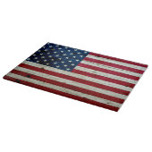 Amerikaanse vlaghout Rustiek, met kool-nood Snijplank (Hoek)