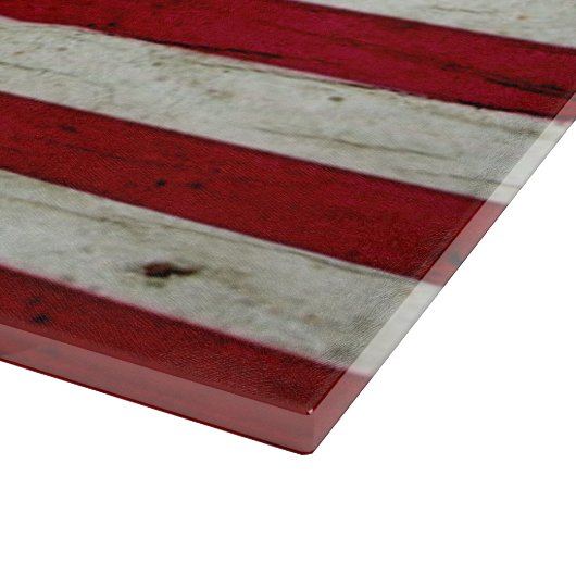 Amerikaanse vlaghout Rustiek, met kool-nood Snijplank (Hoek)