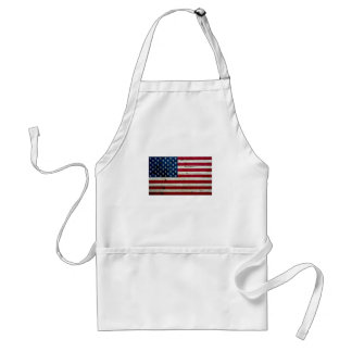 Amerikaanse vlaghout Rustiek, met kool-nood Standaard Schort