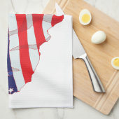 AMERIKAANSE VLAGKAART VAN DE VERENIGDE STATEN THEEDOEK (Quarter Fold)