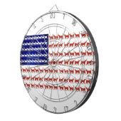 Amerikaanse vlagkatten rood wit en blauw dartbord (Voorkant Rechts)