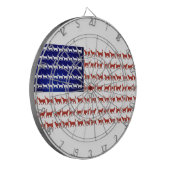 Amerikaanse vlagkatten rood wit en blauw dartbord (Voorkant Links)