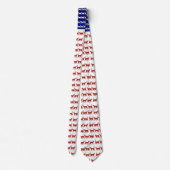 Amerikaanse vlagkatten rood wit en blauw stropdas (Achterkant)