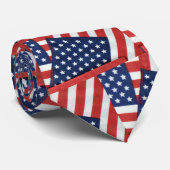 Amerikaanse vlagkraakbeen stropdas (Opgerold)