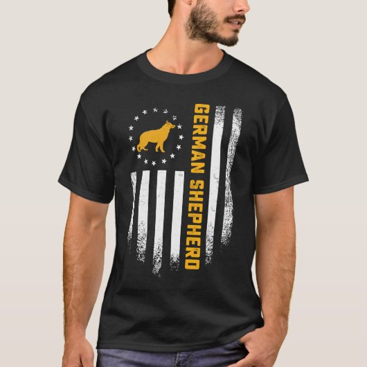  Amerikaanse vlagliefhebber T-shirt (Voorkant)