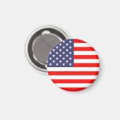 Amerikaanse vlagmagneten | Ronde Magneet (Voorkant / Achterkant)