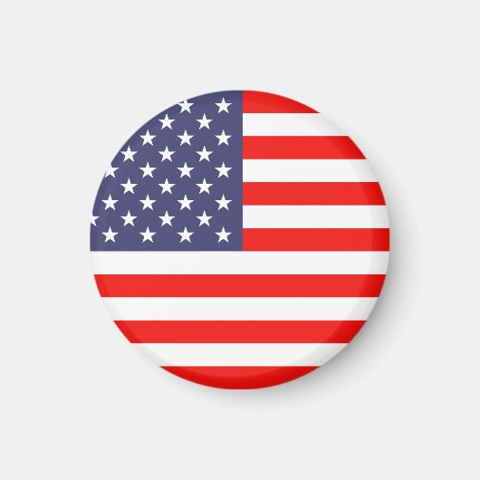 Amerikaanse vlagmagneten | Ronde Magneet (Voorkant)