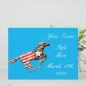 Amerikaanse vlagpaard met Thunder_Cove (Staand voorkant)