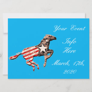 Amerikaanse vlagpaard met Thunder_Cove