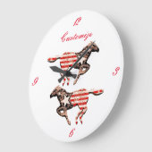 Amerikaanse vlagpaard met Thunder_Cove Grote Klok (Hoek)