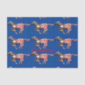 Amerikaanse vlagpaard met Thunder_Cove Tissuepapier (Voorkant)