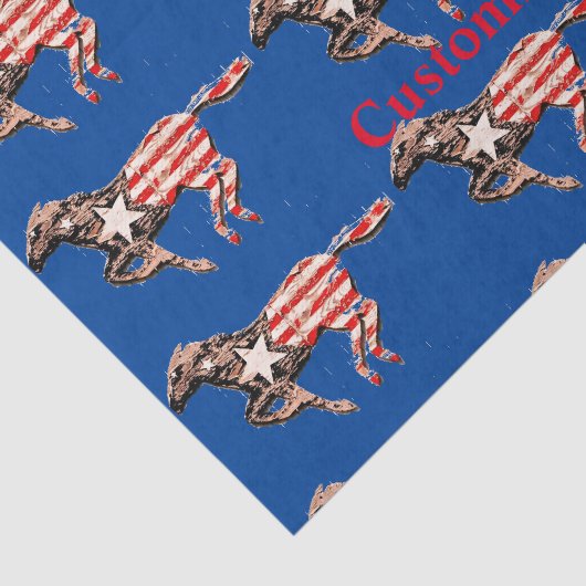 Amerikaanse vlagpaard met Thunder_Cove Tissuepapier (Detail)