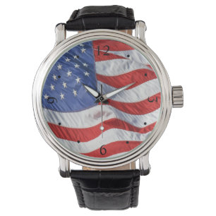 Amerikaanse vlagpatriotticum horloge