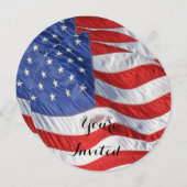 Amerikaanse vlagpatriotticum kaart (Voorkant / Achterkant)