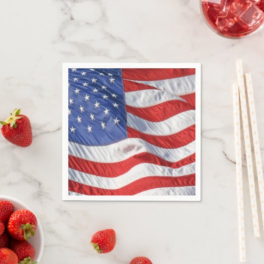 Amerikaanse vlagpatriotticum servetten (Insitu)