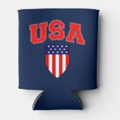 Amerikaanse vlagpatriotticus: Klassiek en Cool Blikjeskoeler (Voorkant)