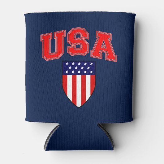 Amerikaanse vlagpatriotticus: Klassiek en Cool Blikjeskoeler (Voorkant)