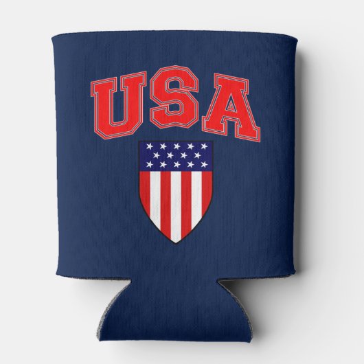 Amerikaanse vlagpatriotticus: Klassiek en Cool Blikjeskoeler (Achterkant)