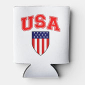 Amerikaanse vlagpatriotticus: Klassiek en Cool Blikjeskoeler (Voorkant)