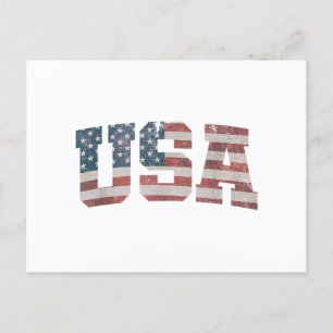Amerikaanse vlagpatriotticus op 4 juli Amerika Feestdagenkaart