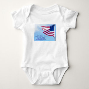 Amerikaanse vlagpatriottische Baby Romper