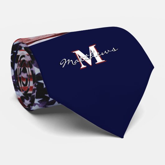 Amerikaanse vlagpatriottische juffrouw4e Aangepas Stropdas (Opgerold)