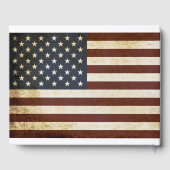 -Amerikaanse vlagpatriottische Memorial Funeral Gastenboek (Achterkant)