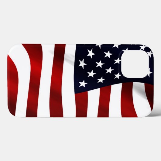 Amerikaanse vlagpatriottische onafhankelijkheidsda Case-Mate iPhone case (Achterkant (horizontaal))