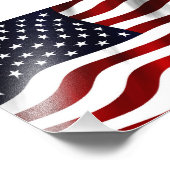 Amerikaanse vlagpatriottische onafhankelijkheidsda foto afdruk (Hoek)