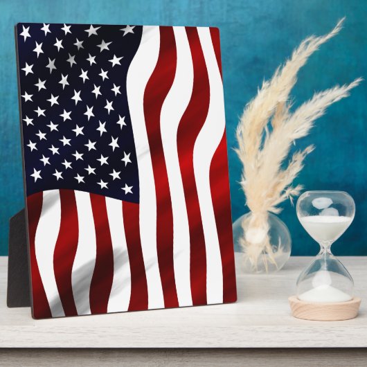 Amerikaanse vlagpatriottische onafhankelijkheidsda fotoplaat (Zijkant)