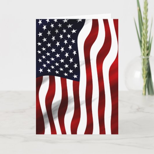 Amerikaanse vlagpatriottische onafhankelijkheidsda kaart (Voorkant)