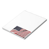 Amerikaanse vlagpatriottische onafhankelijkheidsda notitieblok (Linkerzijde)